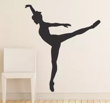 Nalepka tiptoe plesalca - TenStickers
