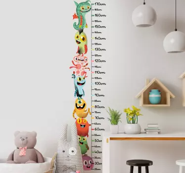 Nalepka višine tabele pošast - TenStickers
