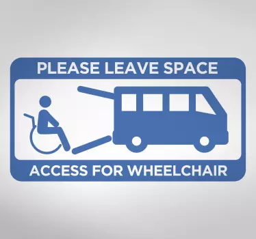 Nalepka vozila za dostop do invalidskih vozičkov - TenStickers