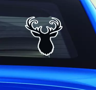 Jeklena silhueta avto nalepke - TenStickers