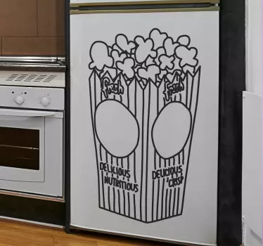 Nalepka vrečke pop koruze - TenStickers