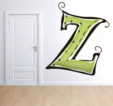 Nalepka z črko z - TenStickers
