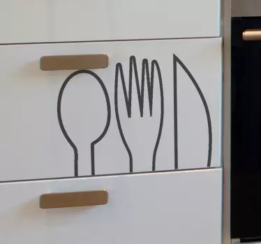Nalepka z nalepkami za jedilni pribor - TenStickers