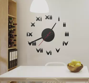 Nalepka z uro steklenic vina - TenStickers