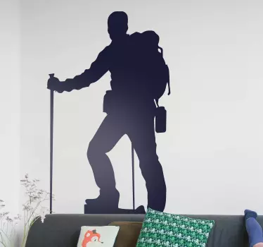 Nalepka za alpinistično silhueto - TenStickers