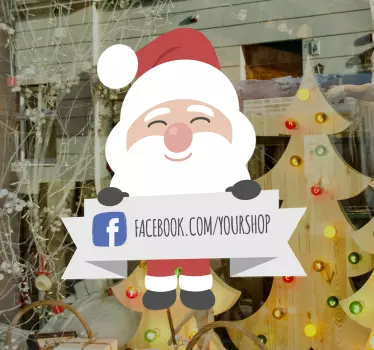 Nalepka za božično facebook za podjetja - TenStickers