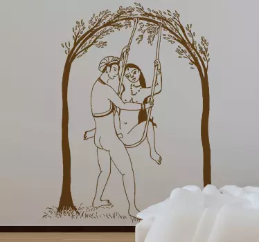 Nalepka za ilustracijo sex swing - TenStickers
