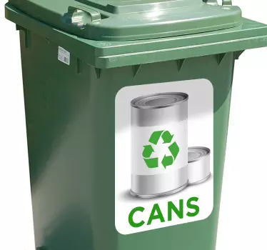 Nalepka za koš za recikliranje pločevinke - TenStickers