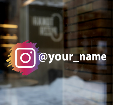 Nalepka za logotip socialnih medijev instagram - TenStickers
