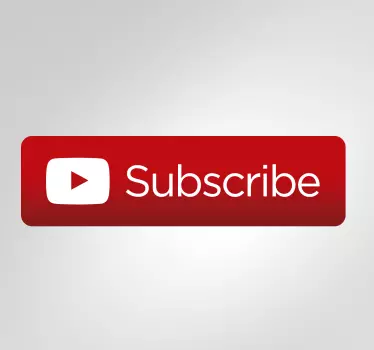 Nalepka za naročanje na youtube - TenStickers