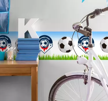 Nalepka za nogomet na steni prilagodljiva nogometna nalepka - TenStickers