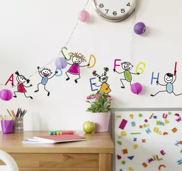 Nalepka za otroke z abecedo - TenStickers