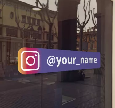 Nalepka za personaliziran vijolični logotip z logotipom - TenStickers