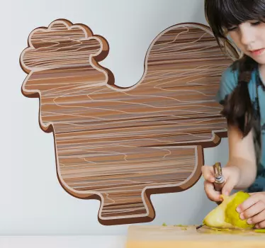 Nalepka za petelin z efektom lesa - TenStickers