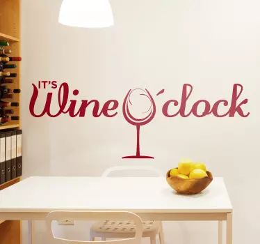 Nalepka za menzo vino na dan - TenStickers