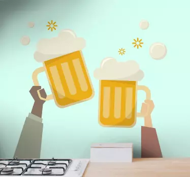 Nalepka za pivo na zdravje piva - TenStickers