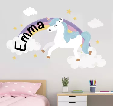Nalepka za ponazoritev enoroga mavrica - TenStickers