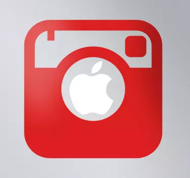 Nalepka za prenosni računalnik instagram camera - TenStickers