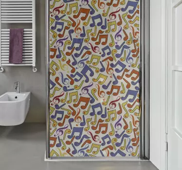 Nalepka za stene glasbene note - TenStickers