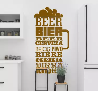 Nalepka za stene piva - TenStickers