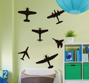 Nalepka za stene predmeta na letalu - TenStickers