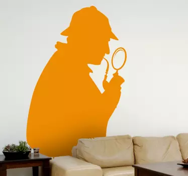 Nalepka za stene sherlock holmes profila - TenStickers