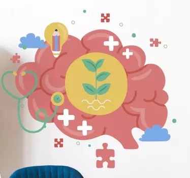 Nalepka za steno brainstorm science - TenStickers
