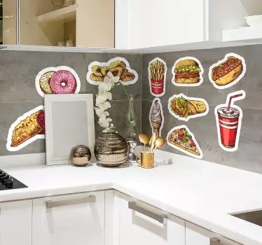 Nalepka za steno hitre hrane - TenStickers
