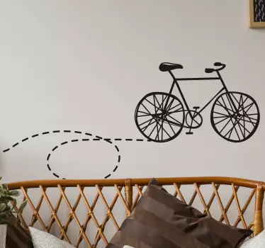 Nalepka za steno kolesarske steze - TenStickers