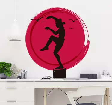 Nalepka za steno logotip karate otrok - TenStickers