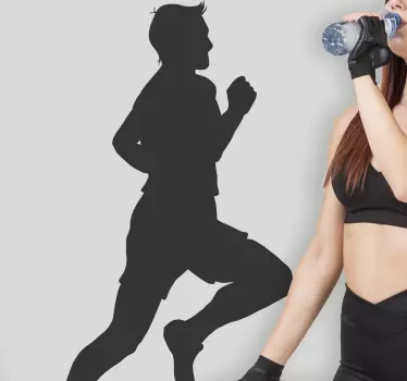 Nalepka za steno olimpijskega tekača - TenStickers