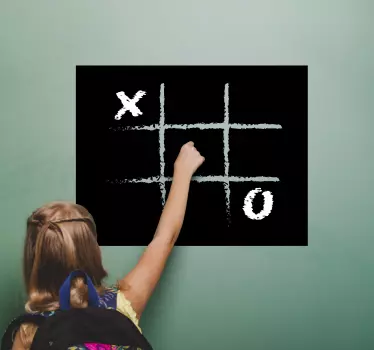 Nalepka za steno otroške spalnice tic tac toe - TenStickers