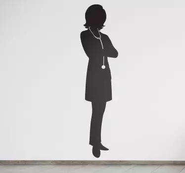 Nalepka za steno ženskega zdravnika - TenStickers
