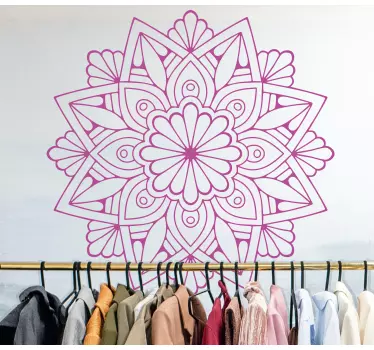 Nalepka za tapeta roza mandala - TenStickers