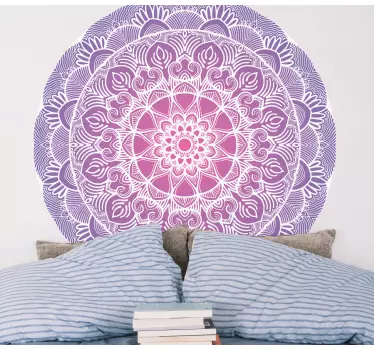 Nalepka za tapeta vijolične rože življenja mandala - TenStickers