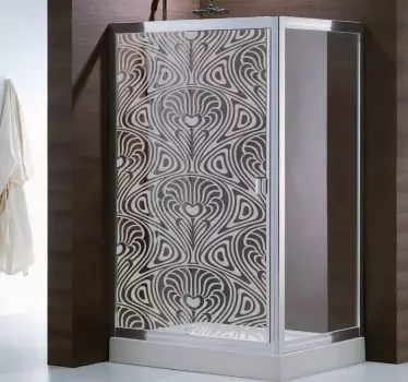 Nalepka za tuš v slogu art nouveau - TenStickers