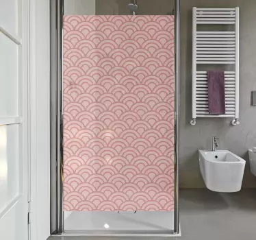 Nalepka za tuširanje živih koral pantone - TenStickers