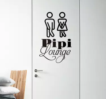 Nalepka za vrata pipi lounge - TenStickers