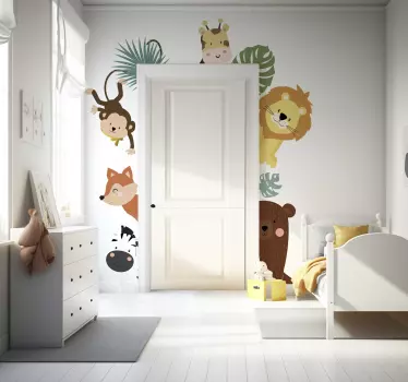 Nalepka živali na vratih - TenStickers
