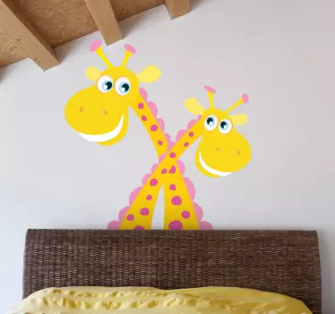 Nalepke s krcasto žirafo otroci - TenStickers