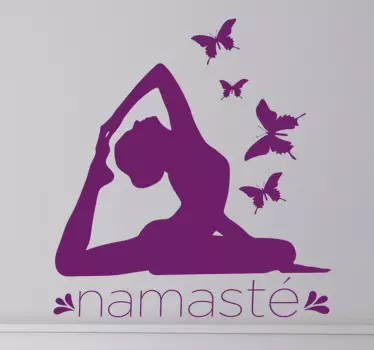 Namaste okrasne nalepke za jogo - TenStickers