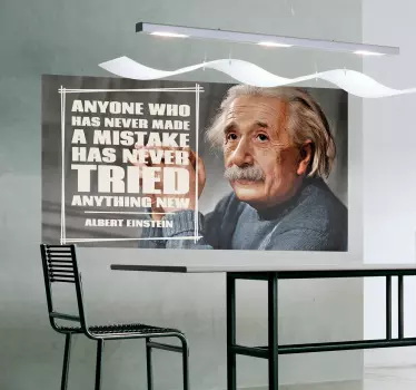 Napake einstein citat decal - TenStickers