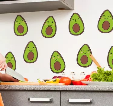 Nastavite vesel steklenico sadja z avokadom - TenStickers