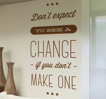 Ne pričakujte motivacijske stenske nalepke - TenStickers