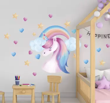 Nordijski slog samoroga živalski stenski dekor - TenStickers