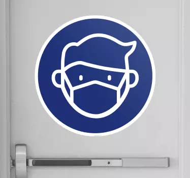 Obvezna nalepka na steklenih vratih - TenStickers
