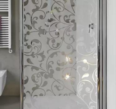 Okrasna nalepka za tuširanje listov paisley - TenStickers