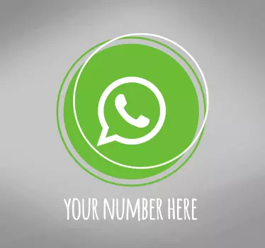 Osebna nalepka okna z logotipom whatsapp - TenStickers