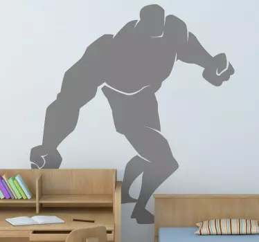 Otroci močni junaki pesti nalepka za steno - TenStickers