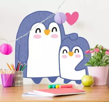 Otroška nalepka sten pingvina - TenStickers